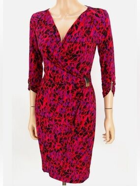 Y2K Cache faux wrap dress. Size medium.